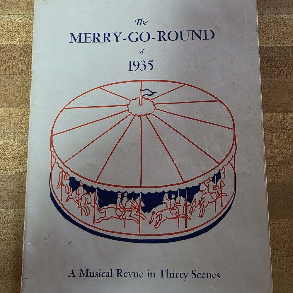 Vintage Merry-Go-Round of 1935 Program